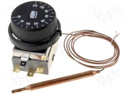 Термостат терморегулатор с капиляр BT-KAP220/A Датчик:термостат с капиляр; Конф.на изхода:SPDT; 10A; 400V AC